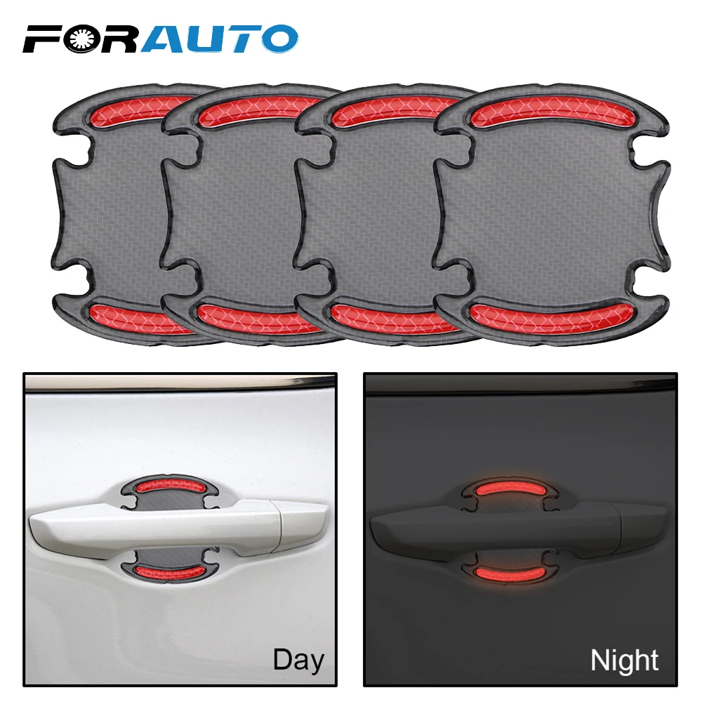 FORAUTO автомобиля Безопасность Стикеры дверные ручки Чаша Предупреждение лента