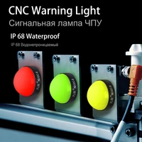 mini tricolor warning light 3w dc 24v waterproof hemispherical cnc alarm indicator lamp industrial machines 3 color metal light