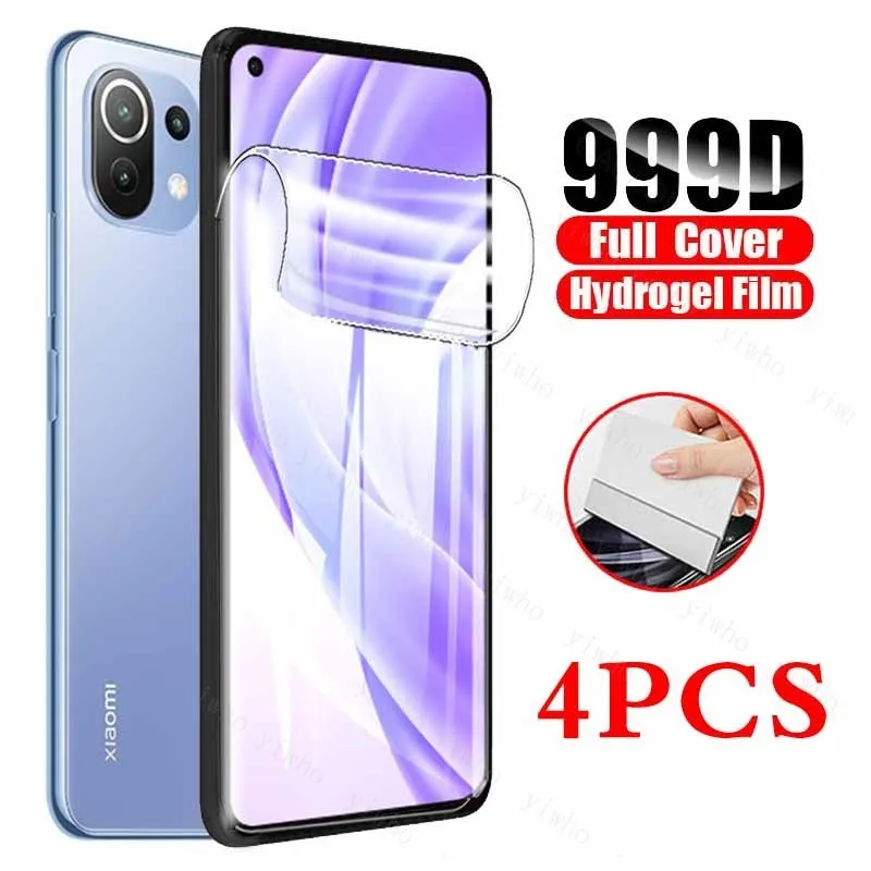 999D Hydrogel Film for Xiaomi MI 11lite Screen Protector Not Glass Xiao Mi 11 Ultra 11i 11x Pro Soft Camera Lens Tempered Glass