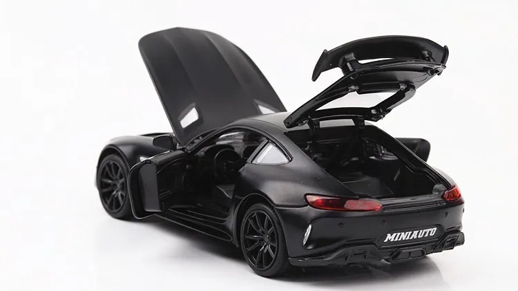 1:32 из сплава Bens GTR AMG оттягивающийся литой под давлением супер модель автомобиля звуковой светильник игрушки для детей Oyuncak Araba подарки на день рождения
