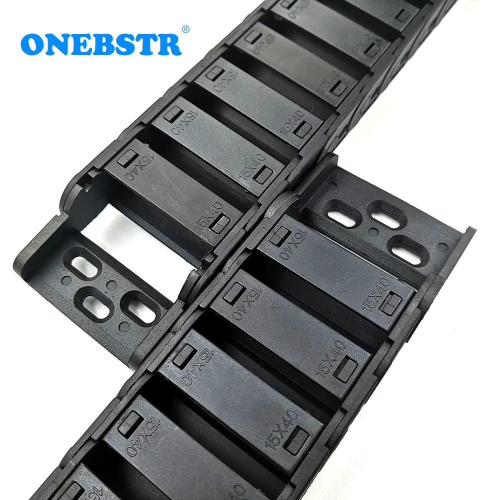 1 метр 15x40 мм Тяговая цепь провод Перевозчик кабель полузакрытый открытый