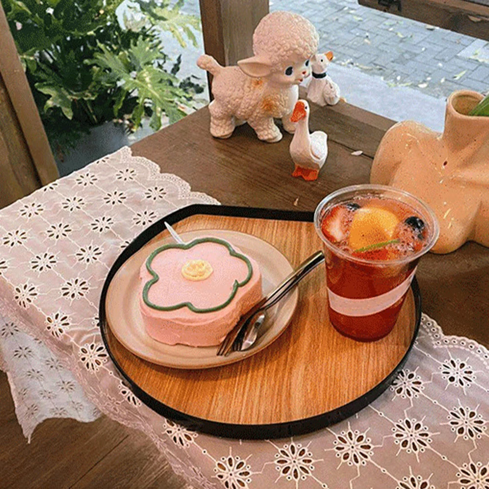 Деревянная тарелка посуда для фруктов закусок тарелки посуды сервировки Кухня