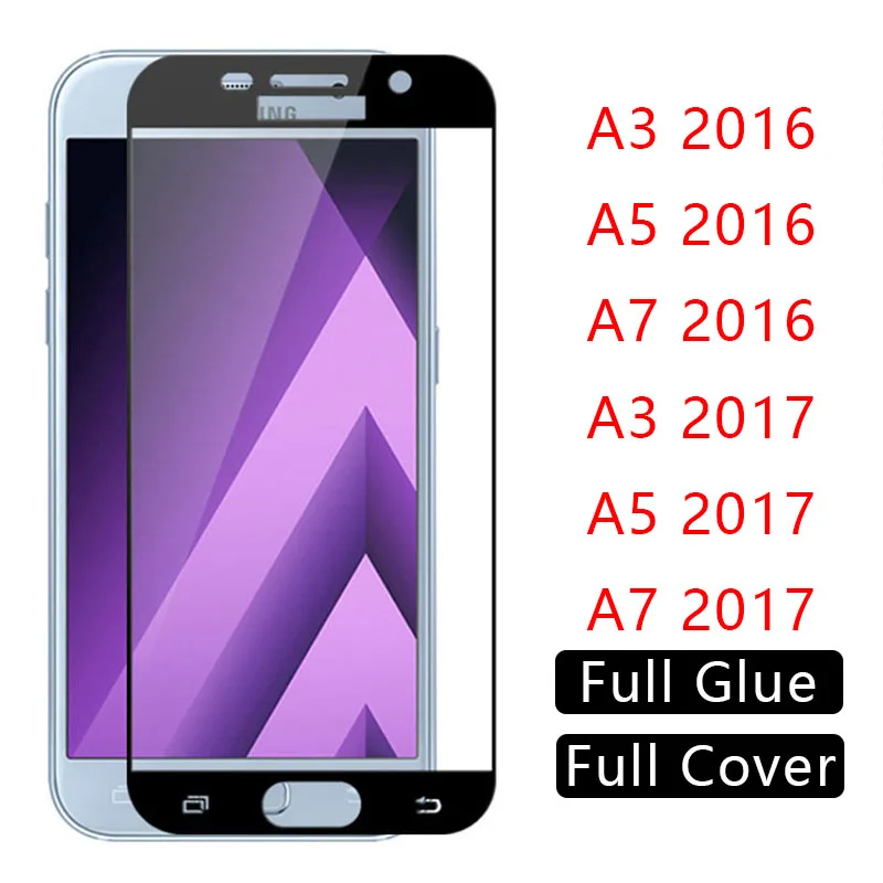 Защитное стекло для samsung a3 a5 a7 2016 2017 защита экрана закаленное на galaxy a 3 5 7 3a 5a 7a a32016