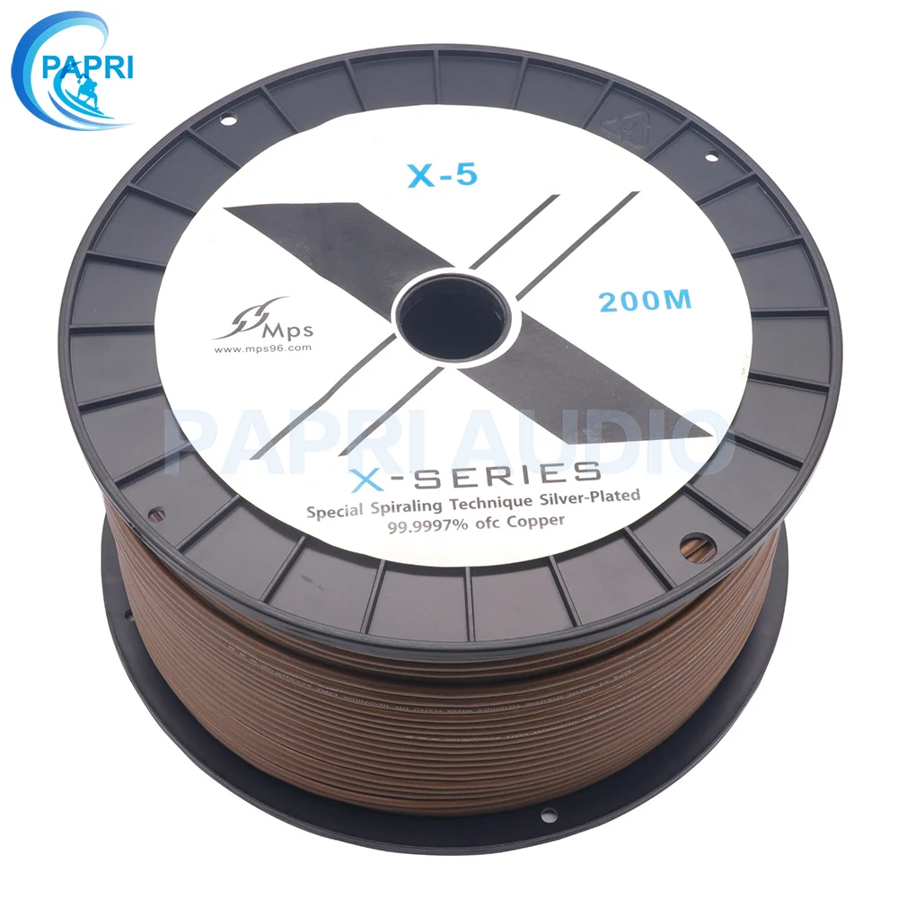 PAPRI HIFI сигнальная линия MPS X 5 DIY Кабель 99.99997% 5N OFC посеребренный RCA динамик аудио