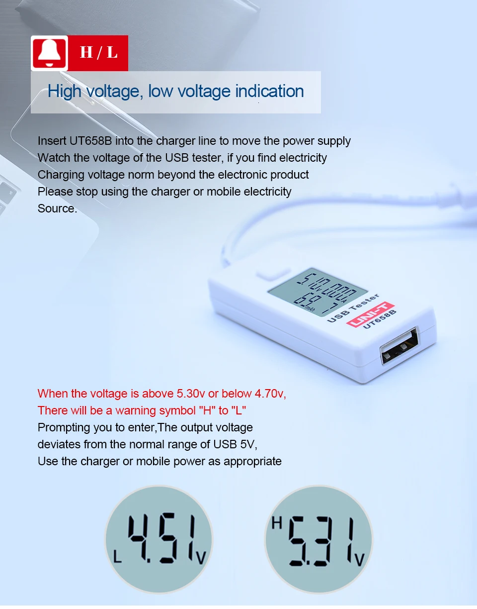 USB тестер U диск доктор зарядные устройства UNI-T UT658B напряжение и ток мониторы Макс 9 В с хранения данных напряжение измеритель тока