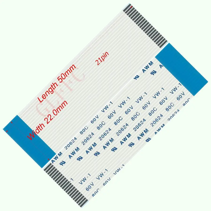 

30pin 1,0 шаг 50 мм-452 мм B-Тип Гибкий плоский кабель FFC awm 20624 ROHS для TTL LCD DVD Компьютера