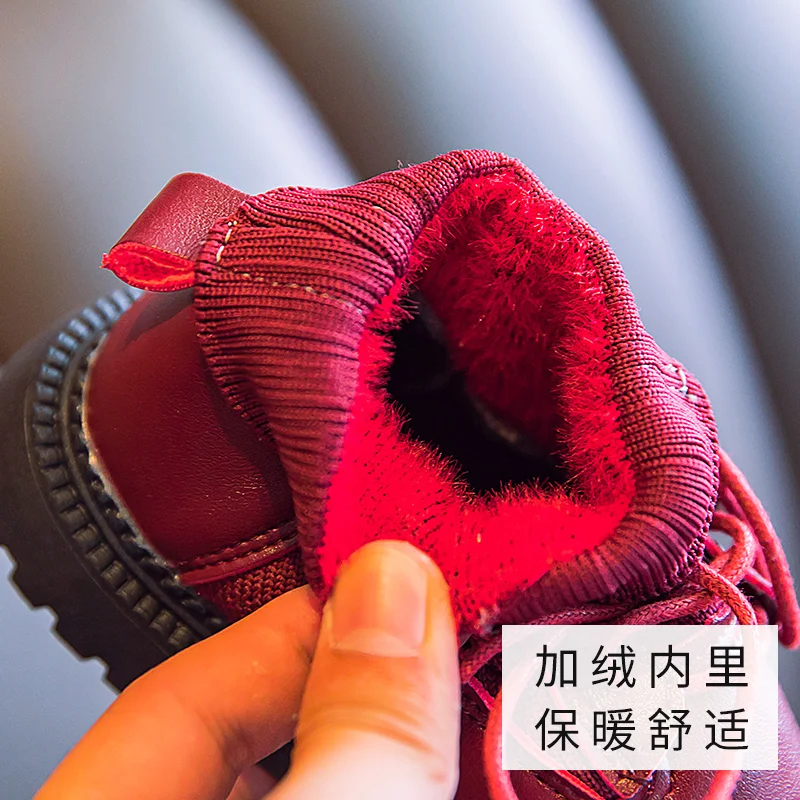 Новые модные удобные мягкие вязаные Ботинки martin в британском стиле для мужчин и