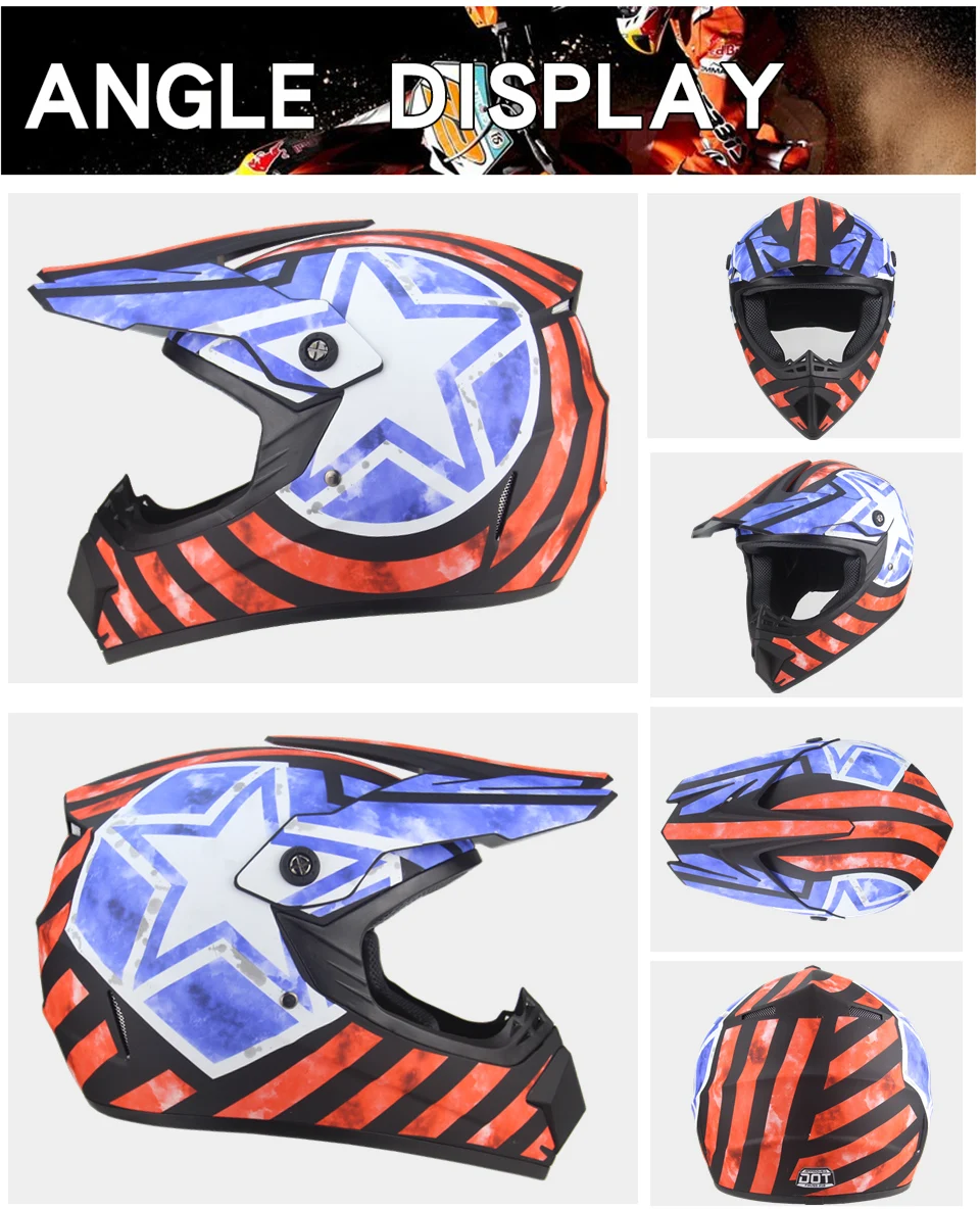 NEW professional Motocross racing Casque hors route Casque Moto capacete Moto Cartoon off-road helmet for children Motorcycle