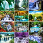 Набор для алмазной вышивки Водопад MomoArt, картина из квадратных страз сделай сам, вышивка крестиком, Настенный декор
