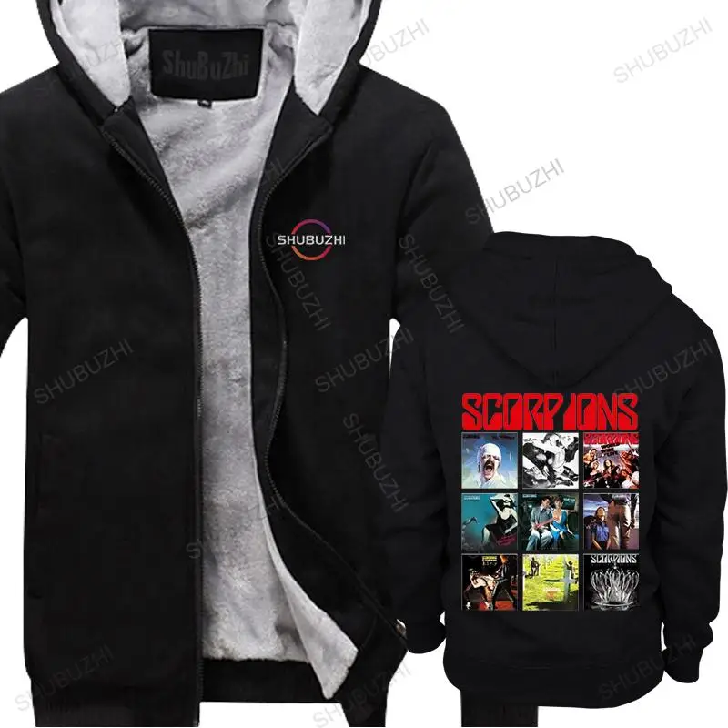 

Men's Scorpions hooded zipper 50TH ANNIVERSARY thick hoody Male Fashion Boy friend Father Day's Male Boyfriend's winter hoody