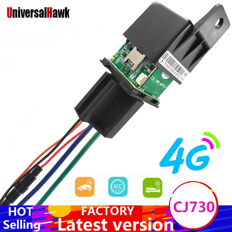 

Motorcycles Hidden Mini Car Relay GPS Tracker Cut Off Oil Towed Away ACC Status SMS Alarm Locator Tracking System Free APP CJ730