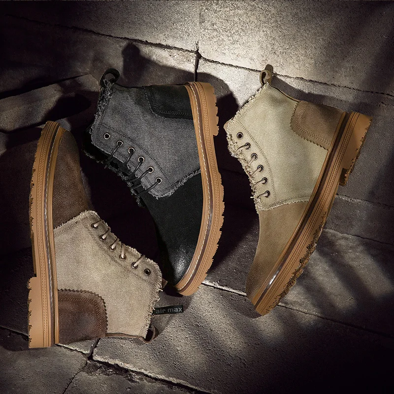 

Мужские повседневные кожаные ботинки, удобные дышащие ботинки для отдыха, 2020