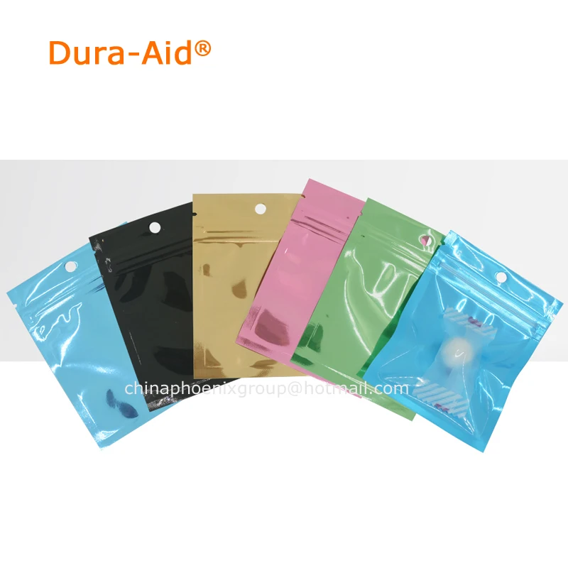 

Dura-Aid 100/500 pcs Colorful and Transparent Zip Lock Pouches, Food Storage Bags Moisture Proof Bags Keep Aroma Zip Lock Bags