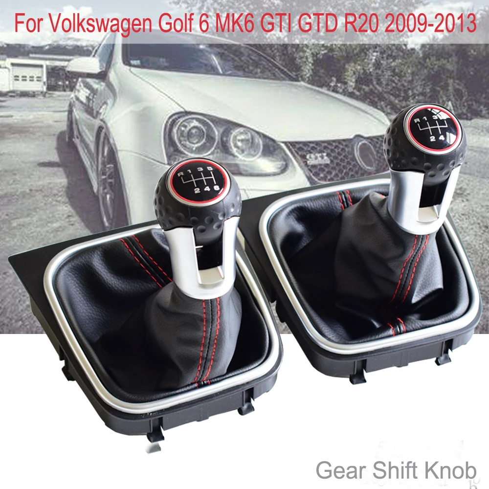 Ручной 5 6-Скоростной рычаг переключения передач для Volkswagen VW Golf 6 MK6 GTI GTD R20 2009-2013 |