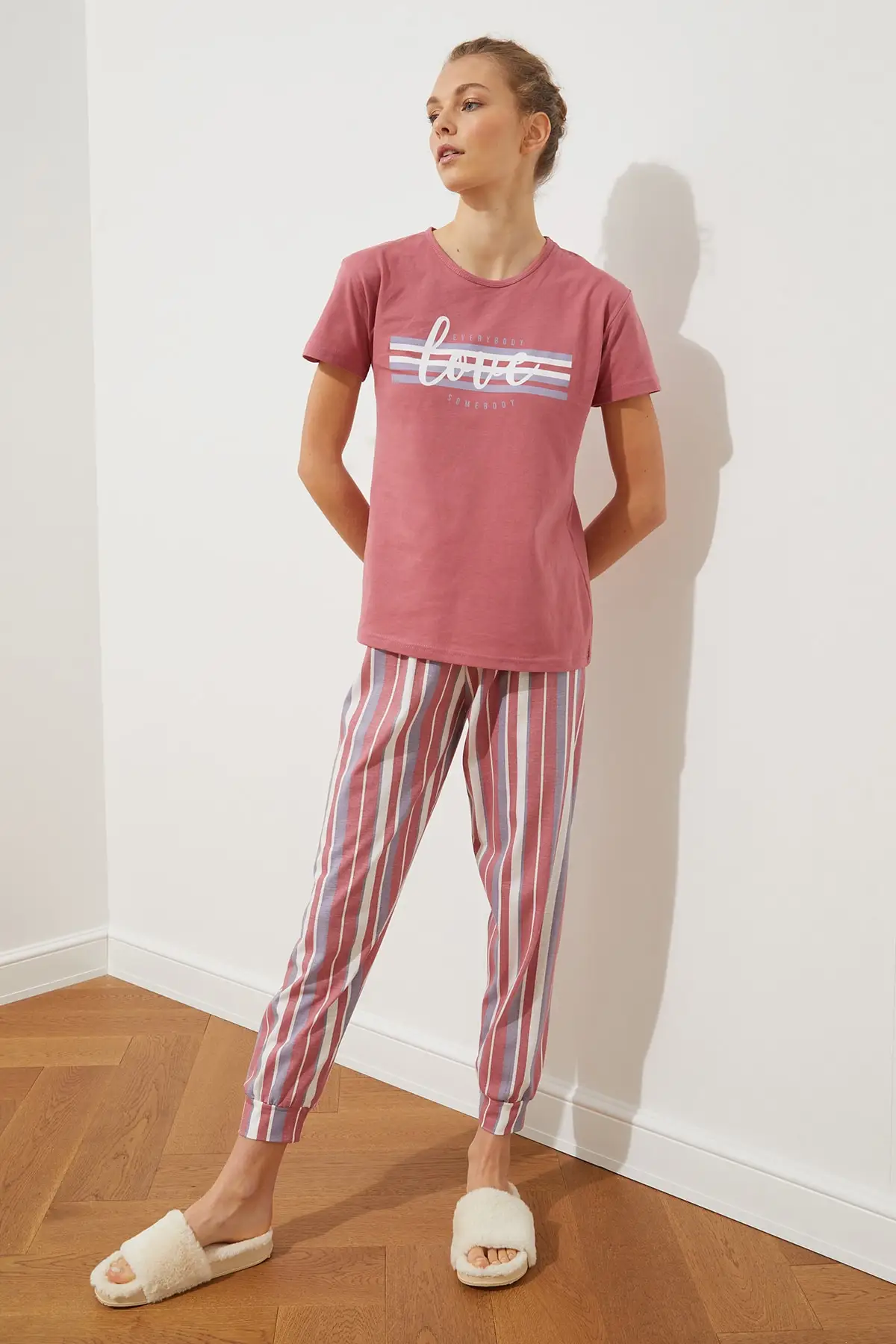 

Trendyol Printed Knitted Pajamas Set THMSS21PT0832