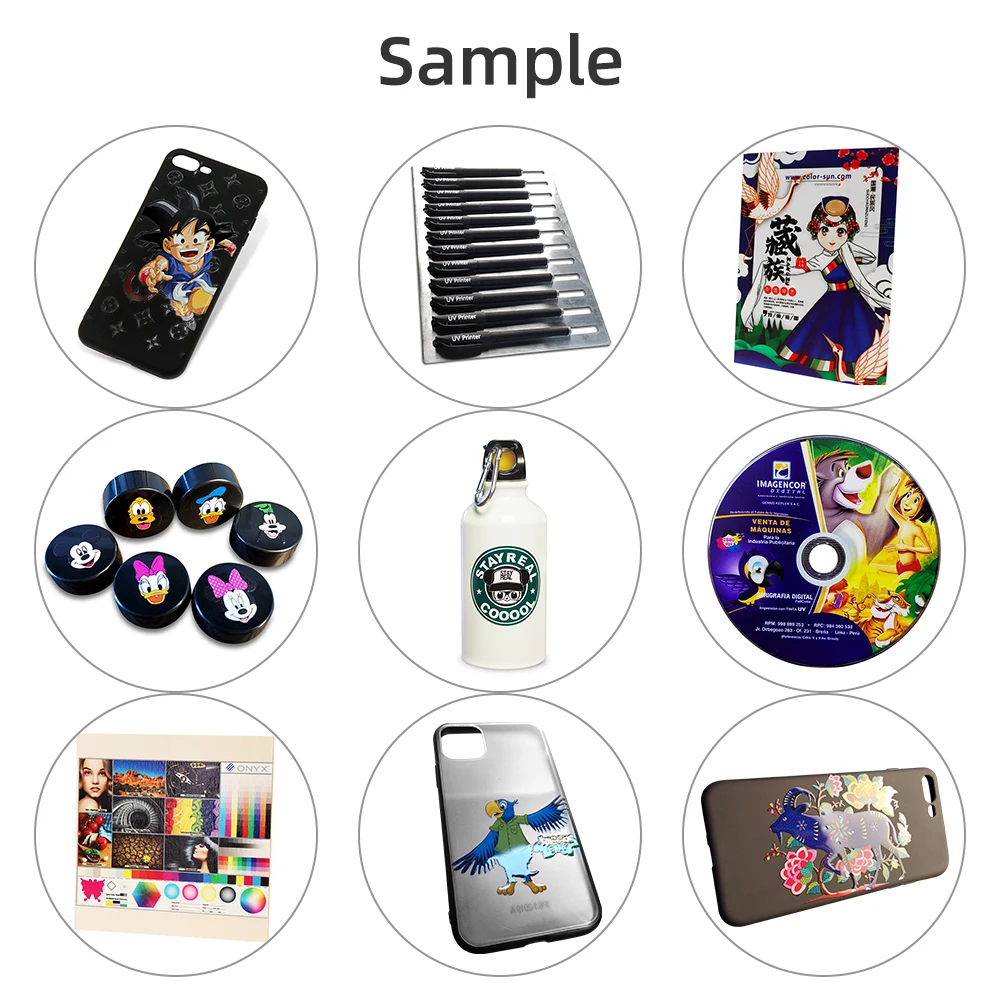 12 Colors Automatic A3 Flatbed UV Printer with Varnish Printing Phone Case Printing Machine for Metal Acrylic Double Printhead