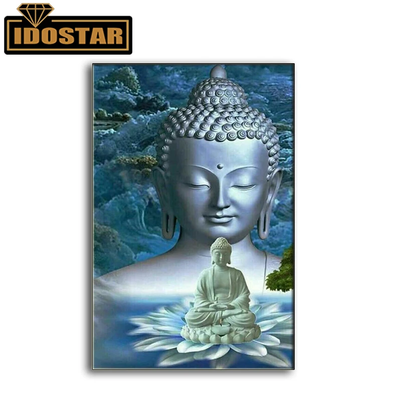 Алмазная 5D картина сделай сам полноразмерная/круглая вышивка религиозный Будда
