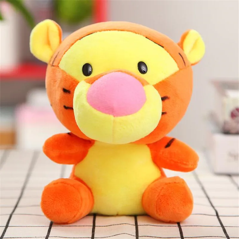 Tiger 20 cm Disney Микки Мышь Минни-Маус Мягкая Плюшевая Кукла игрушки Животные стежка Виньи медведя из мультфильма, подарки на день рождения - Цвет: Tiger 20 cm