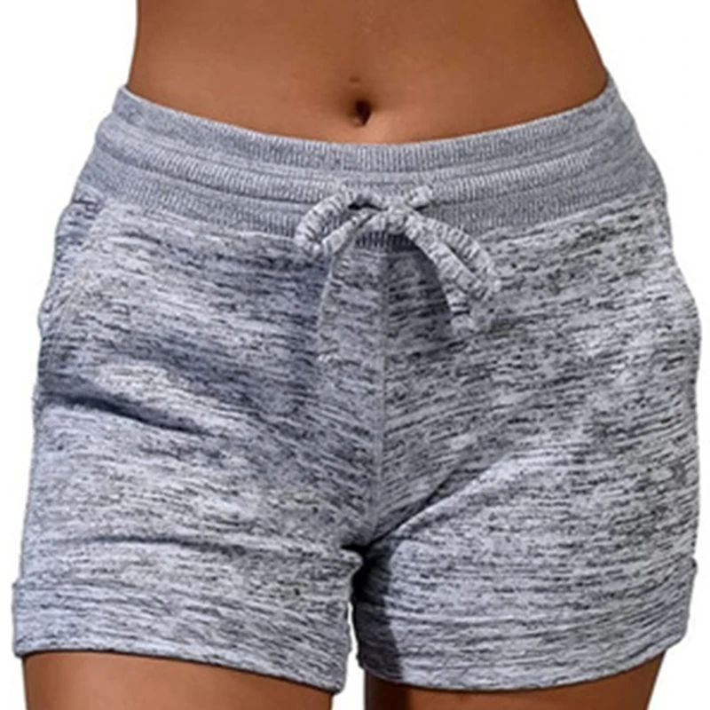 

S-5XL 8 цветов, эластичные быстросохнущие шорты с завышенной талией, мягкие повседневные женские спортивные шорты для отдыха, пляжа, йоги