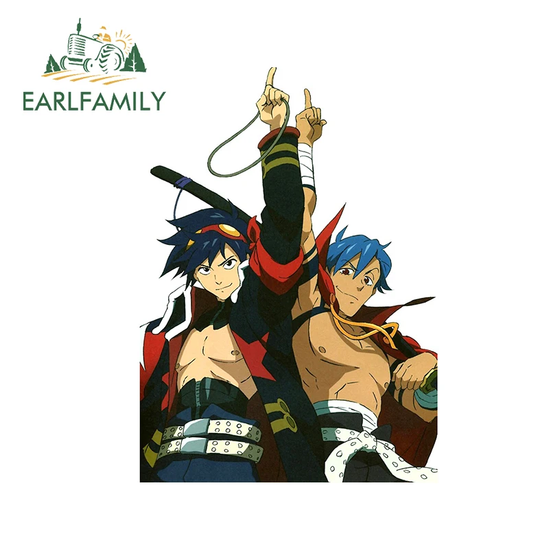 Виниловая наклейка EARLFAMILY для автомобиля 13 см х 9 5 аниме камина и Саймон защита от