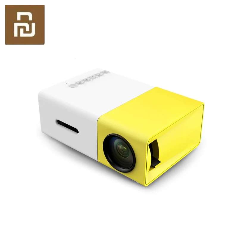 

YG300 Mini LED Projector 600 Lumens 3.5mm Audio 320x240 Pixels YG-300 HDMI USB Mini Projector Home Media Player Box