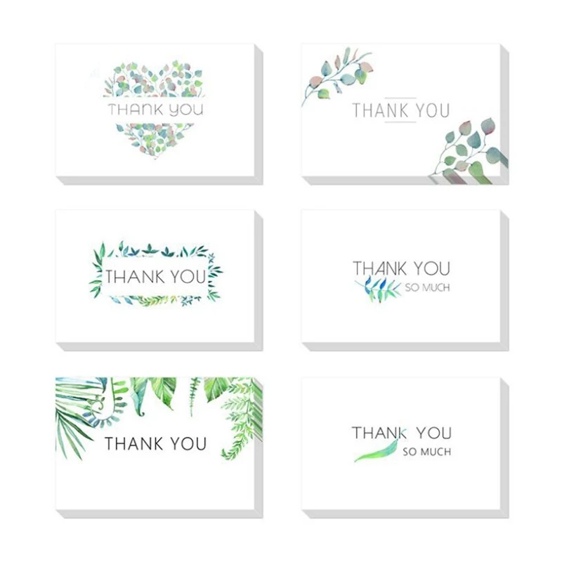 

Best Paper Greetings 48 Pieces Thank You Notes with Brown Kraft Envelopes, Handwritten Style for Baby Showers & Wedding