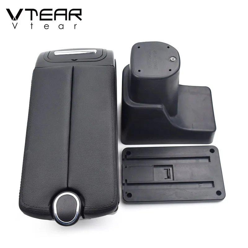 Авто подлокотник Vtear кожаный коврик чехол для хранения центральной консоли