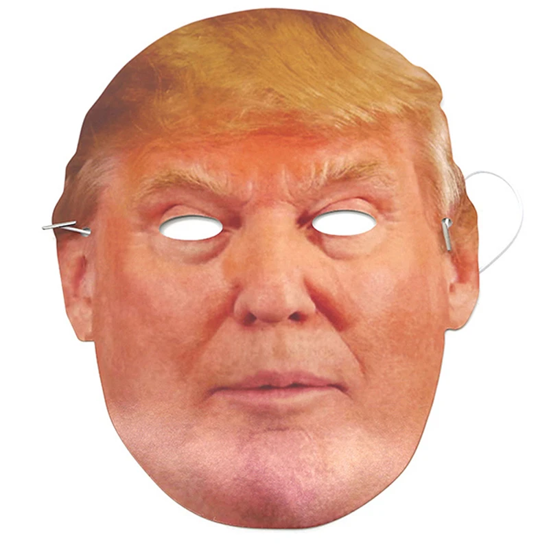 Забавные Реалистичная латексная знаменитости Дональд Трамп Путин маска