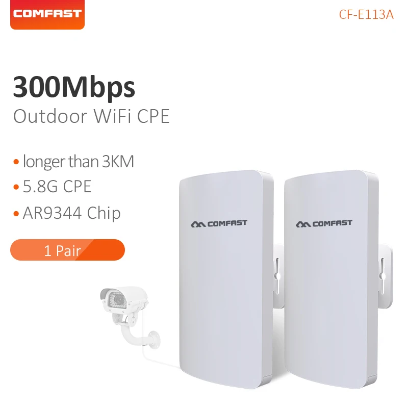 COMFAST 1 пара 3 км стабильная скорость синхронизации 5 ГГц защита от помех уличный CPE