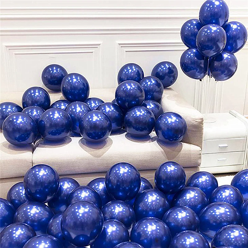 Новый цвет 15 шт. 12 дюймов чернильно-синий фотошар украшение для свадьбы дня