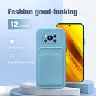 Чехол для телефона с отделением для карт карамельного цвета для Xiaomi Poco X3 NFC Pro GT, мягкий ударопрочный чехол из ТПУ для Poco Poko M3 Pro 5G для pocophone f3