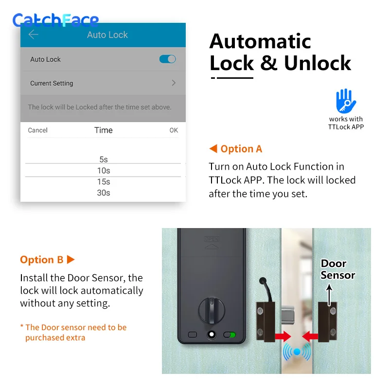 bluetooth smart lock electronic deadbolt door lock ttlock app key digital lock for home office apartment hotel school free global shipping