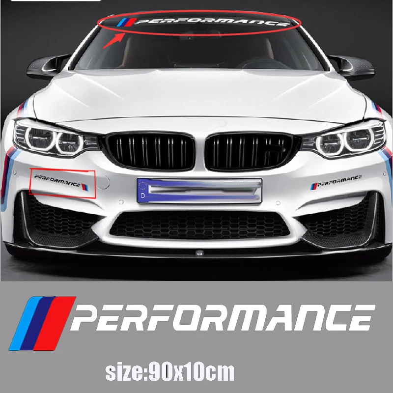 Новый стикер на лобовое стекло автомобиля KK M performance для BMW E30 E36 E60 E46 E90 E71 E87 F30 F10 F20 X1