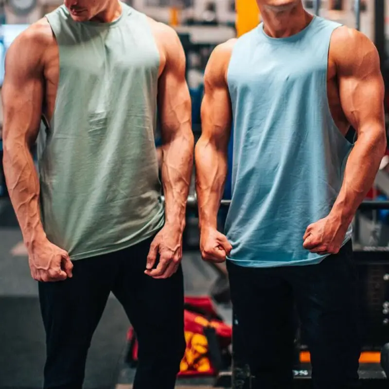 Мужская майка Стрингер для бодибилдинга y образный спортивный жилет тренировок