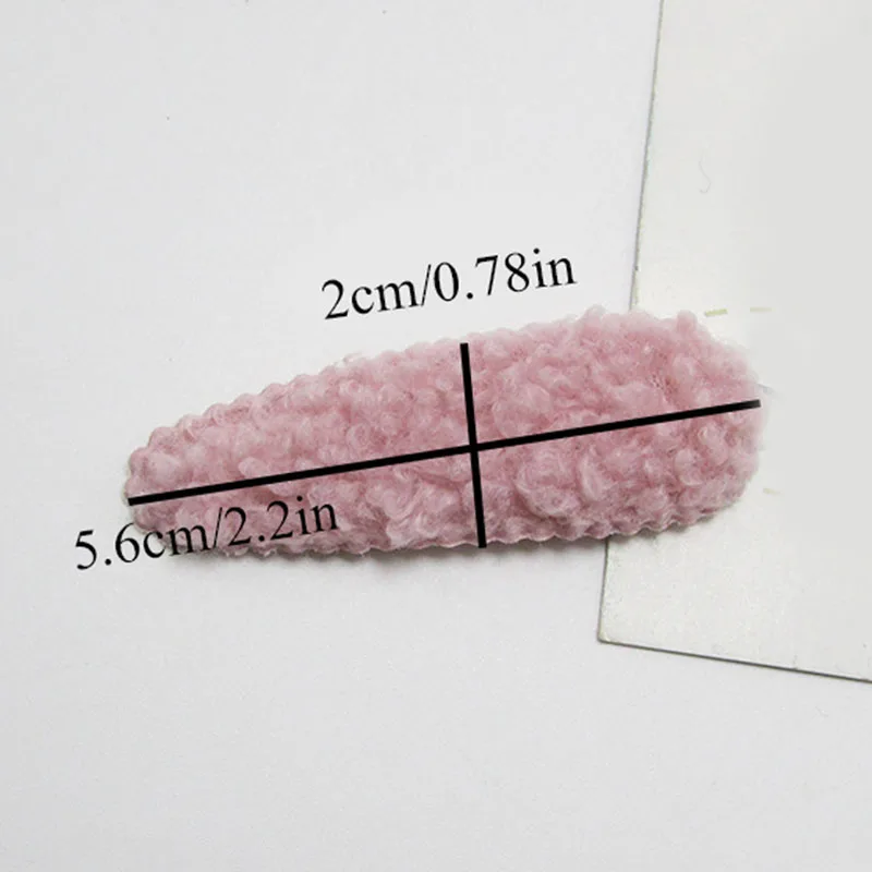 10 шт./лот 5 6*2 см плюшевая бархатная заколка для волос с кроликом мягкая аппликация