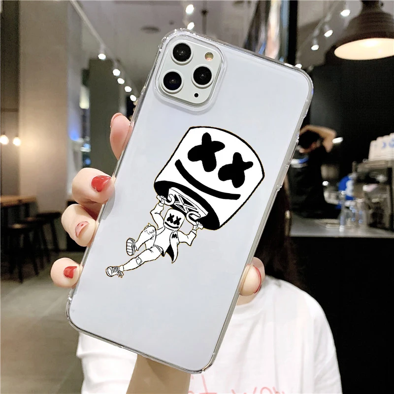 Роскошный чехол из ТПУ для DJ marshmallow телефона iPhone X XS 11Pro Max XR iPhones 8 7 6 6S Plus 5S SE мягкий