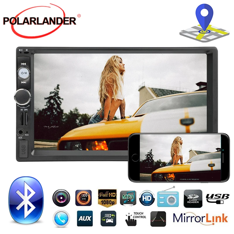 GPS-навигатор mirror link USB/SD/MMC автомобильный считыватель функция MP3 автомобильное