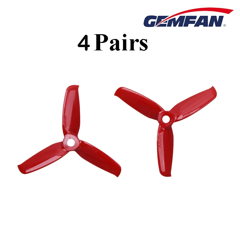 

4Pairs Original Gemfan 3052 Propeller 3-Blade 3 inch Durable High Efficiency 3*5.2 3052-3 Props Paddle For FPV RC Racing Drone