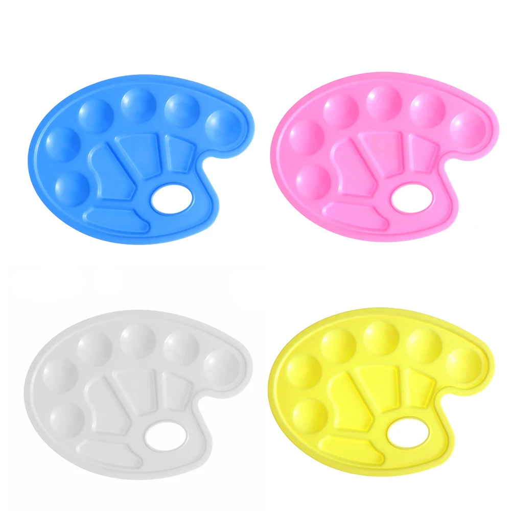 Горячие Акриловые моющиеся Смешивания Краски колодки Лоток для рисования ногтей