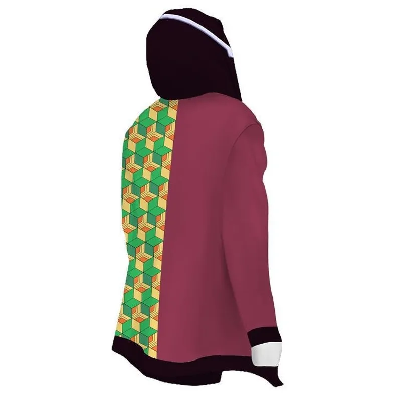 

2020 new Demon Slayer Kimetsu no Yaiba Tanjirou Nezuko Zenitsu Tomioka Giyuu Cosplay Hoodie Costume Anime Jacket for Halloween