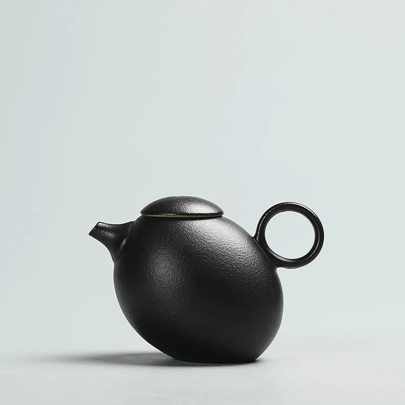 

Креативные черные керамические чайники ручной работы Винтаж Керамика чай горшок китайский чайный набор кунг-фу чайник, посуда для напитков
