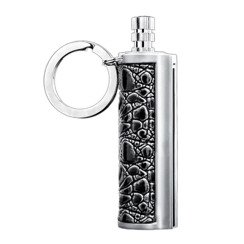 

Fashion Fire Matches Portable Lighter Outdoor Permanent Striker Lighter Flint Fire Starter Bottle Keychain Keyring Adult Gift #v
