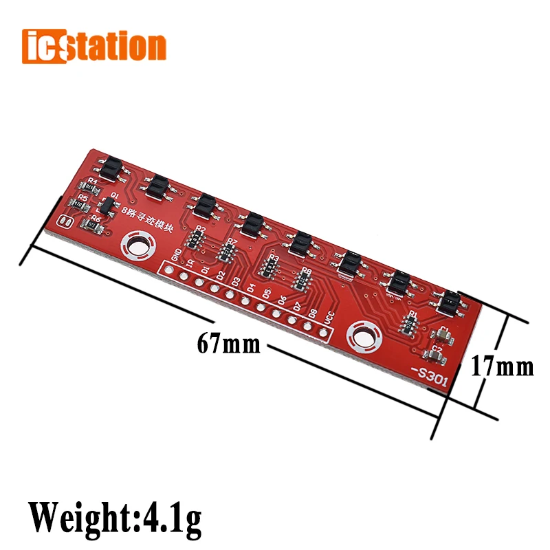 

Eight Tracking Module Infrared Detection Sensor Module For Arduino 8 Channel Infrared Detector Hunt Module 8bit Sensor Module