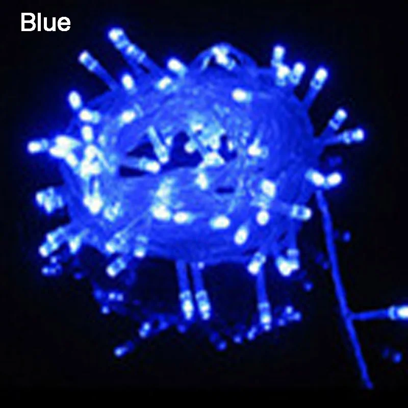 Blue 3M, 10 м, 20 м, 30 м, 50 м, 100 м, светодиодный Сказочный свет, Рождественский светодиодный светильник, гирлянда, Декор для дома, свадьбы, Рождества, праздников - Испускаемый цвет: Blue