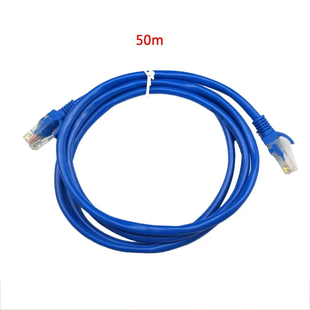 

Ethernet-кабель RJ45, синий сетевой кабель, 100 футов, 5/10/15/20/25/30/50 м, CAT5 CAT5E, стандартный кабель подключения к Интернету