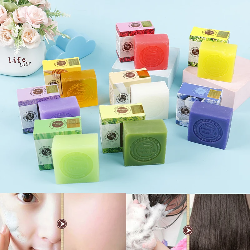 Мыло ручной работы для ванны бамбуковое Лаванда жамин мыло рук с козьим молоком и