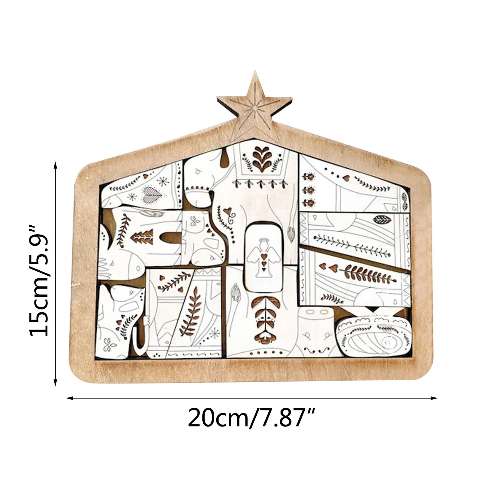 Деревянные головоломки с изображением Иисуса на Рождество Набор пазлов дерева