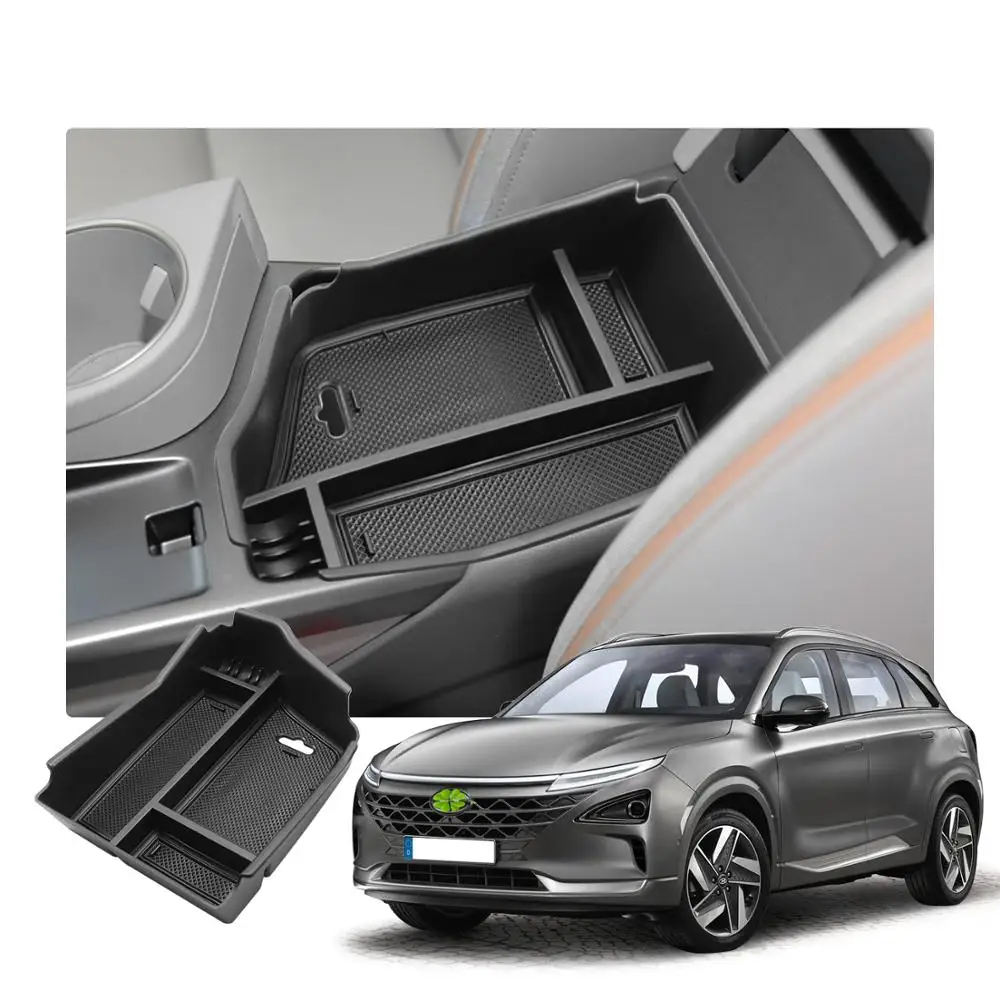 

Ящик для хранения RUIYA ящик для хранения в подлокотнике автомобиля, для Nexo 2018, 2019, 2020, черный