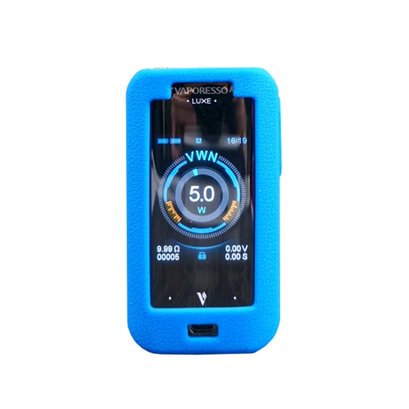 Blue gel no mod Силиконовый чехол для Vaporesso Lux 220W TC Kit, чехол для кожи, гелевая оболочка, подходит для Vaporesso Lux 220W Mod shield - Цвет: Blue gel no mod