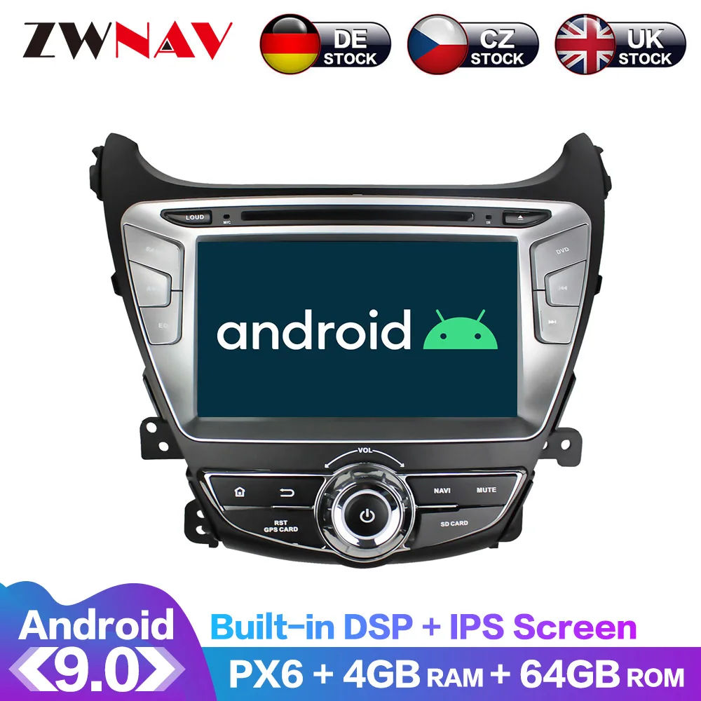 

Android 9 IPS экран PX6 DSP для Hyundai Elantra/Avante/I35 2014 2015 автомобильный DVD GPS мультимедийный плеер головное устройство радио аудио стерео